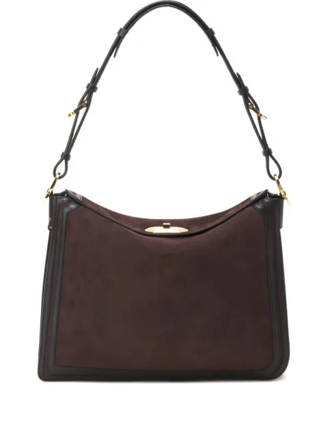 Lanvin Sac Compagnon suede shoulder bag Brown LWBGLRMMNUCAH25