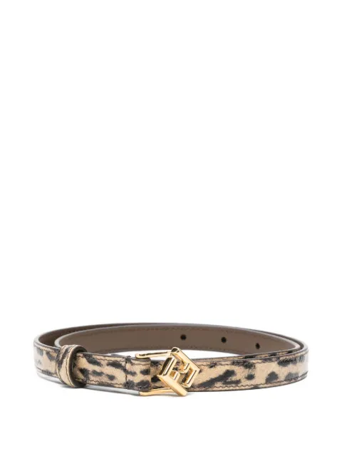 FENDI leopard-print leather belt Neutrals 8C0742AV54