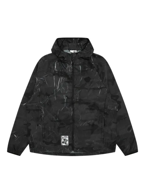 AAPE BY *A BATHING APE® camouflage-print hooded jacket Black ALJ7750XXP