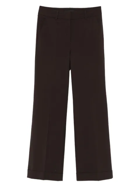 Cambio cuffed wide-leg trousers Brown 63360359