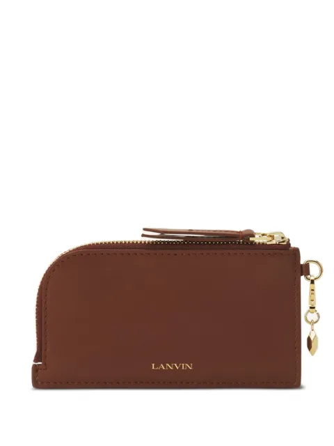 Lanvin zip-around leather wallet Brown LWSLSZCHPIENH25