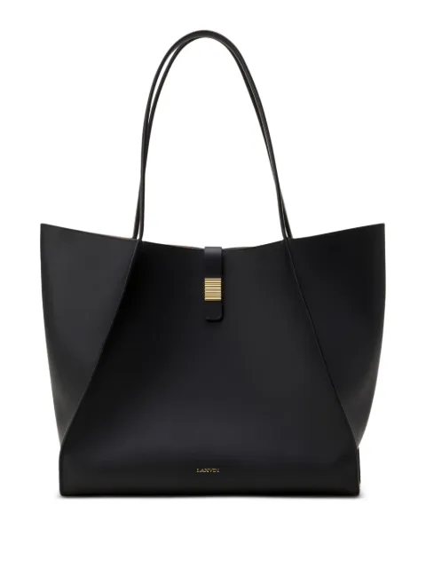 Lanvin Concerto Arpège leather tote bag Black LWBGPT01TOPSH25