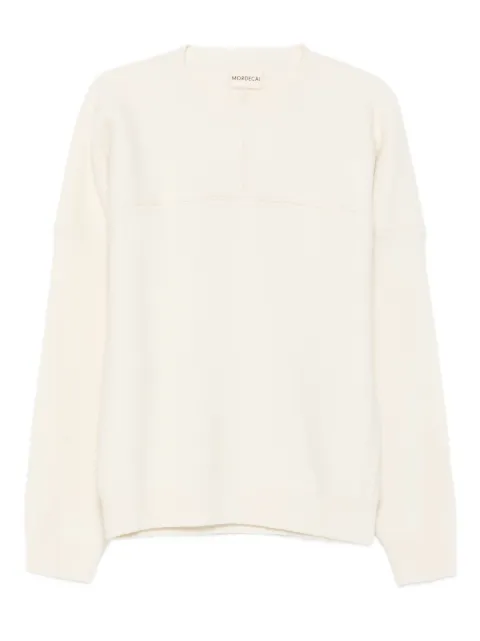 MORDECAI panelled wool sweater Neutrals 25A96MUK02B