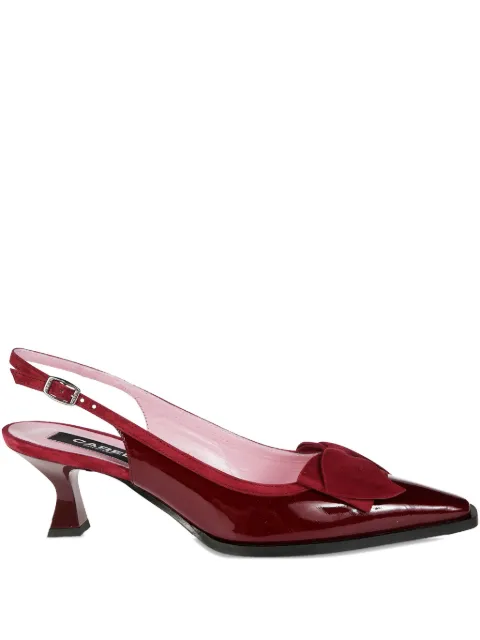 Carel Paris bow-detail slingback pumps Red MARQUISE333095