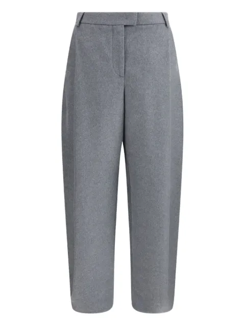 Giorgio Armani pleated silk trousers Grey GW001568TE16707