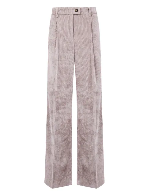 DRHOPE pleated-front corduroy trousers Neutrals 40234038