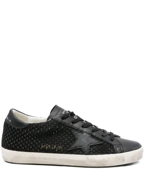 Golden Goose Super-Star beaded leather trainers Black GWF00101F007468