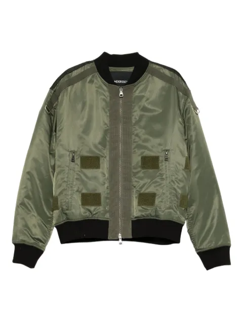 Andersson Bell layered washed bomber jacket Green AWA708M