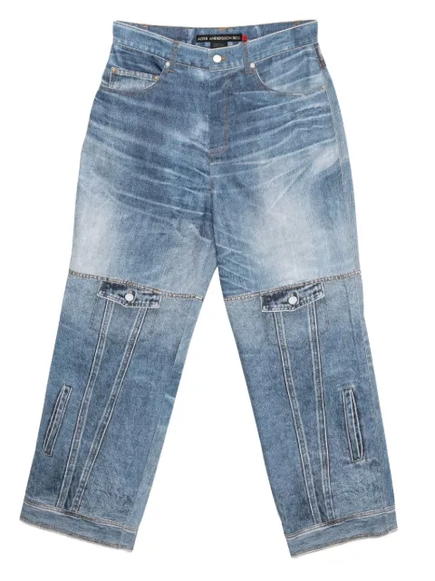 Andersson Bell custom-like printed denim Blue APA842U
