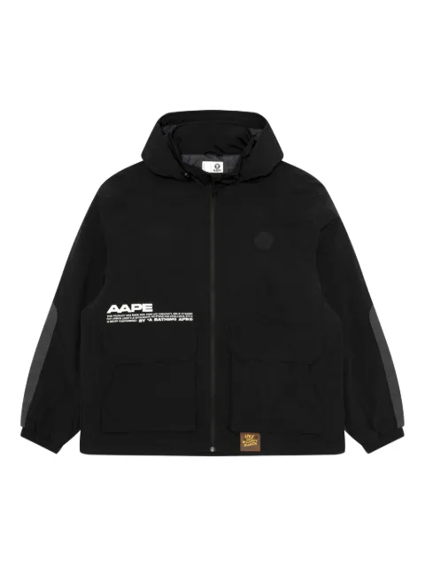AAPE BY *A BATHING APE® contrast-panels jacket Black AJK7745XXP