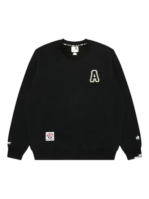 AAPE BY *A BATHING APE® athletic-logo sweatshirt Black ASWC375XXP