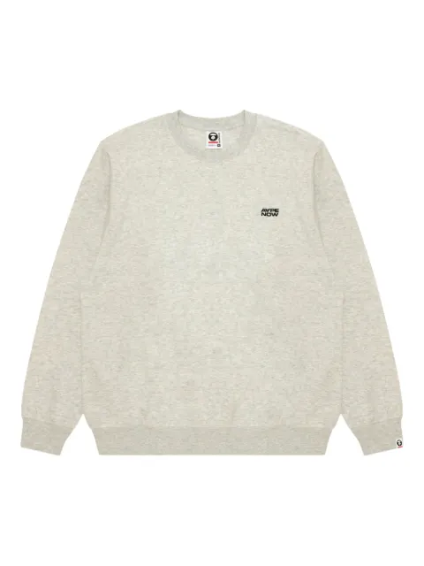 AAPE BY *A BATHING APE® embroidered-logo sweatshirt Grey ASWC373XAP