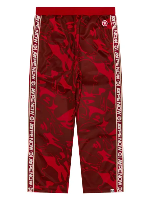 AAPE BY *A BATHING APE® Ape Head logo-patch track pants Red APTC627XXP