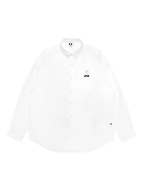 AAPE BY *A BATHING APE® logo-embroidered shirt White AST8540XXP