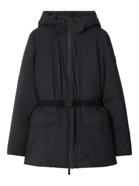 Burberry short hooded nylon coat Black 8110260