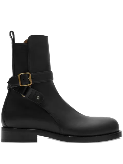 Burberry leather Ledger Jodphur boots Black 8114374