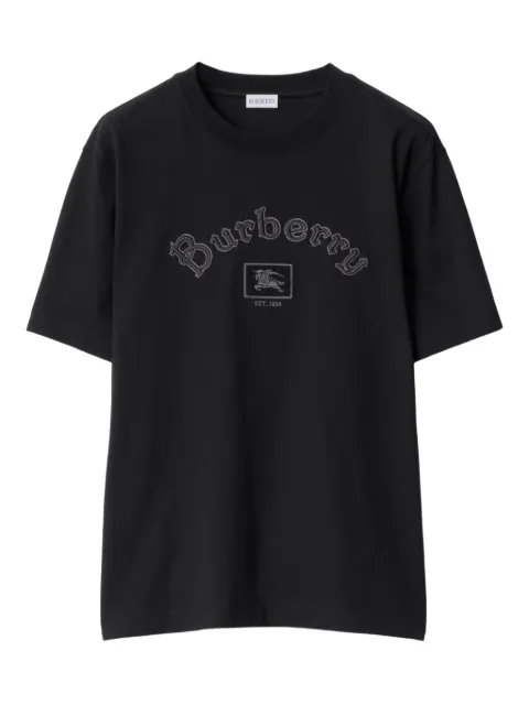 Burberry Equestrian Knight-logo T-shirt Black 8116061