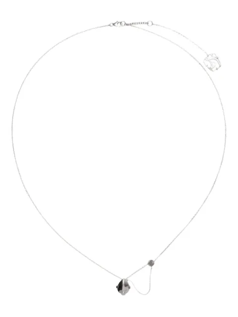 Burberry onyx-shield pendant necklace Black 8086211