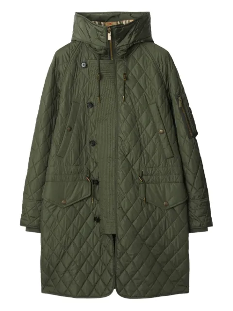 Burberry reissued quilted parka Green 8120171