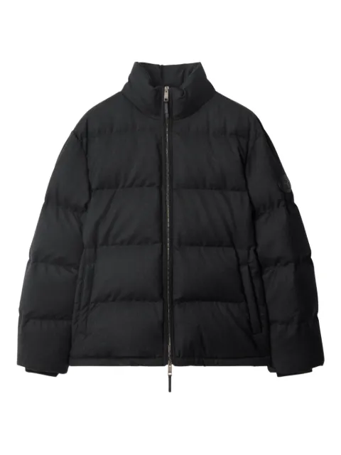 Burberry Knight-stamp wool puffer jacket Black 8115730
