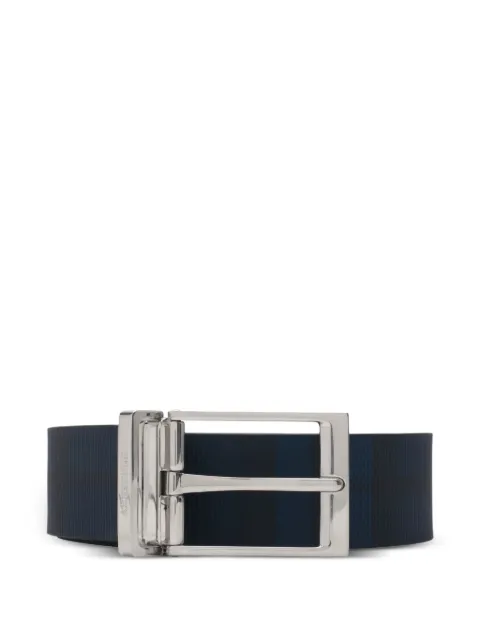 Burberry reversible Check belt Blue 8115269