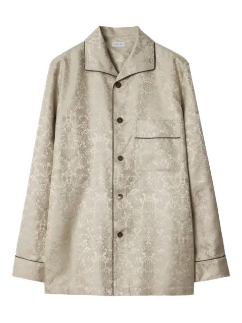 Burberry sunflower silk pyjama shirt Neutrals 8115103