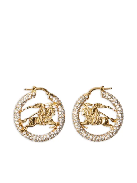 Burberry Knight Pavé hoop earrings Yellow 8112039
