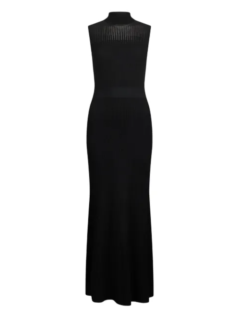 LIU JO ribbed high-neck maxi dress Black CF5078MS99E