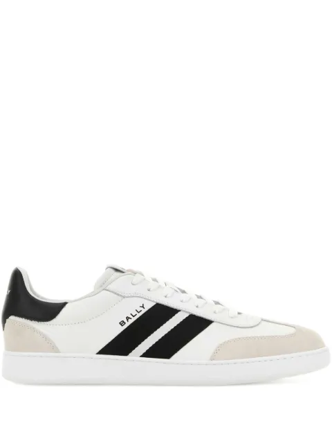 Bally Retro Crest leather stripe sneakers White MSK0F7VT012