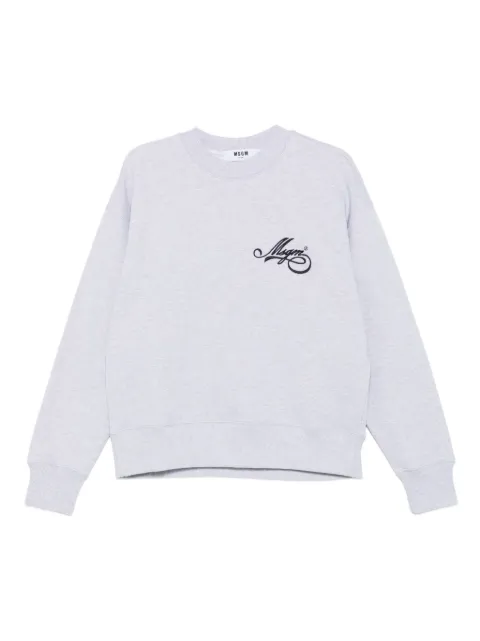 MSGM logo-embroidered sweatshirt Grey 3941MDM80257793