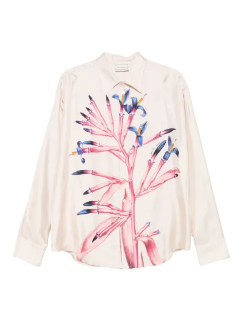 Pierre-Louis Mascia floral-print long-sleeve shirt Pink 10643