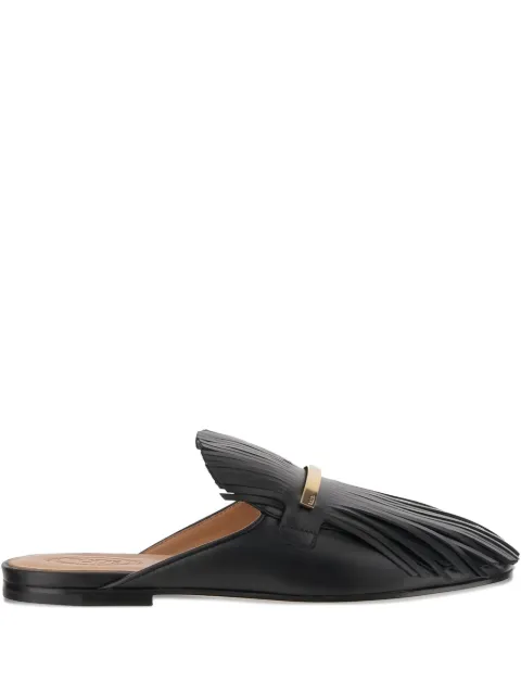 Tod's fringed leather mules Black XXW79A0JU30U1O