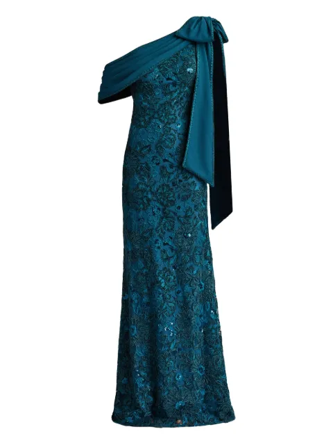 Tadashi Shoji floral-sequin maxi dress Blue CHT25387L