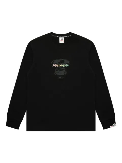 AAPE BY *A BATHING APE® long-sleeved t-shirt Black ALT1729XXP