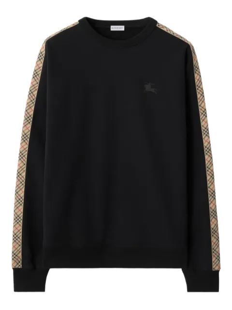 Burberry Check trim sweatshirt Black 8118751
