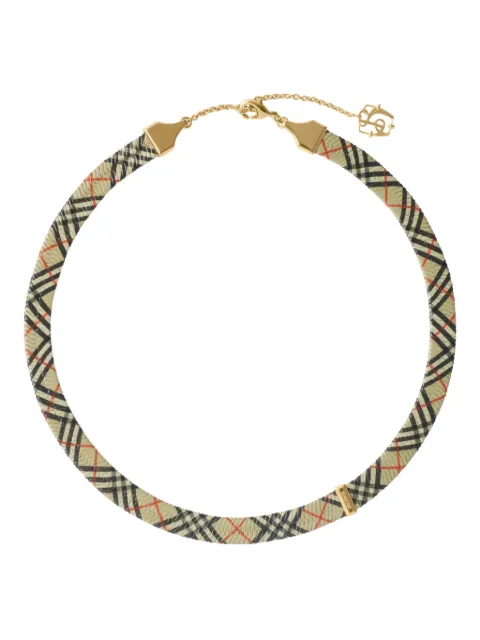 Burberry Check print necklace Gold 8109226