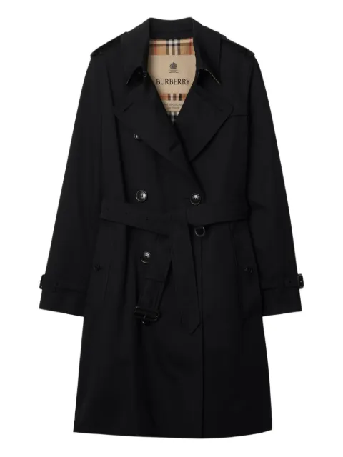 Burberry belted double-breasted trench coat Black 8117242