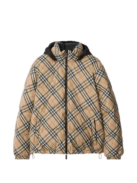 Burberry reversible Check snowdon puffer jacket Neutrals 8110189