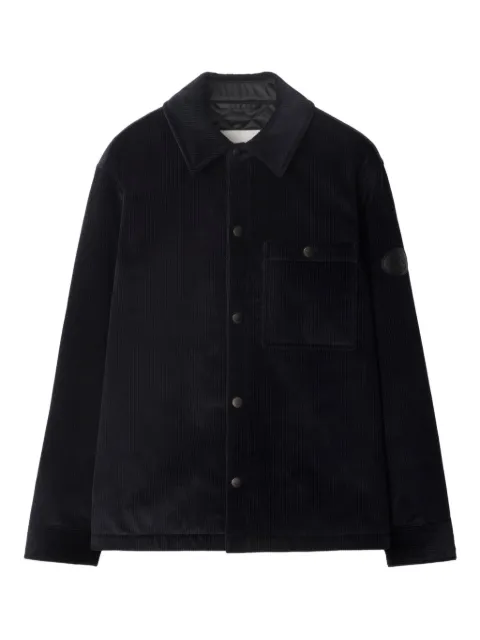 Burberry corduroy knight-stamp jacket Blue 8115516