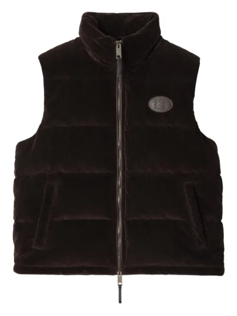 Burberry corduroy puffer gilet Brown 8115568
