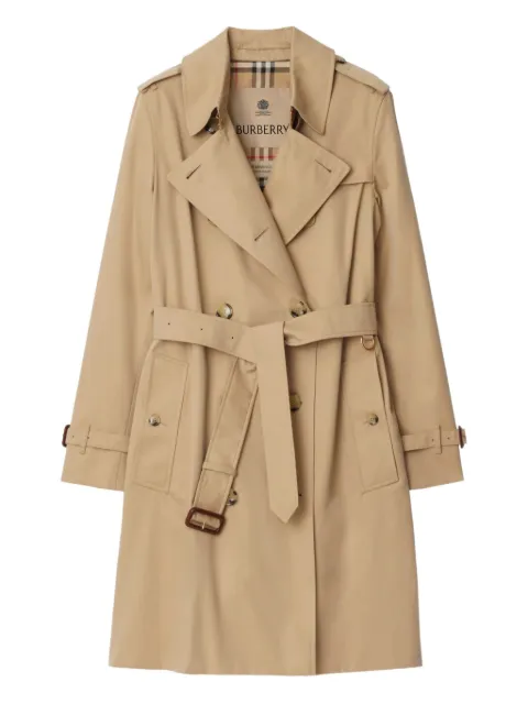 Burberry mid-length Kensington Heritage trench coat Neutrals 8117243