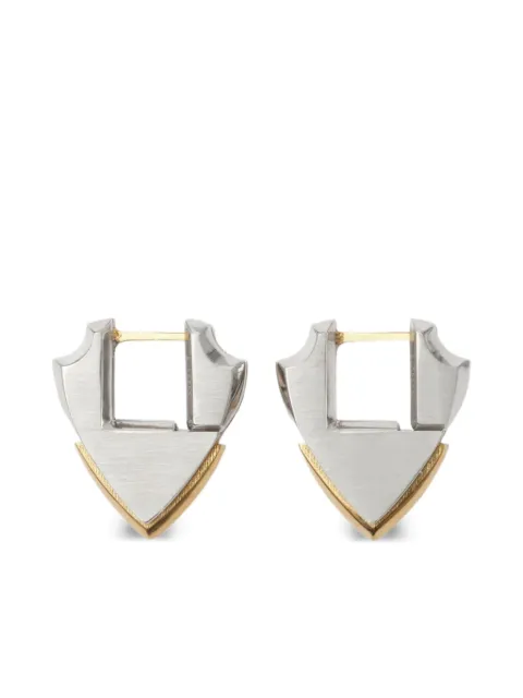 Burberry small shield earrings Silver 8085331