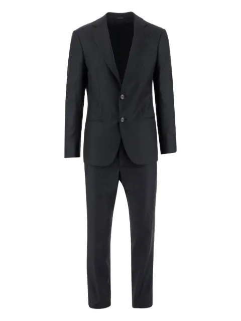 Giorgio Armani button-fastening wool suit Blue GM000605TE10061U8131