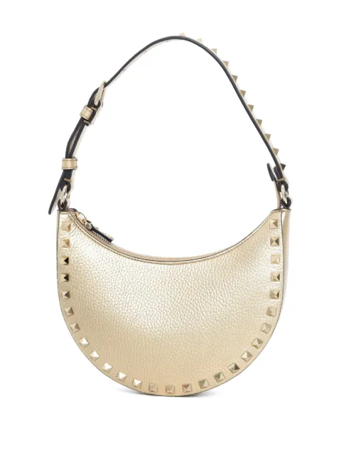 Valentino Garavani Rockstud leather shoulder bag Gold WP0AI7GGE