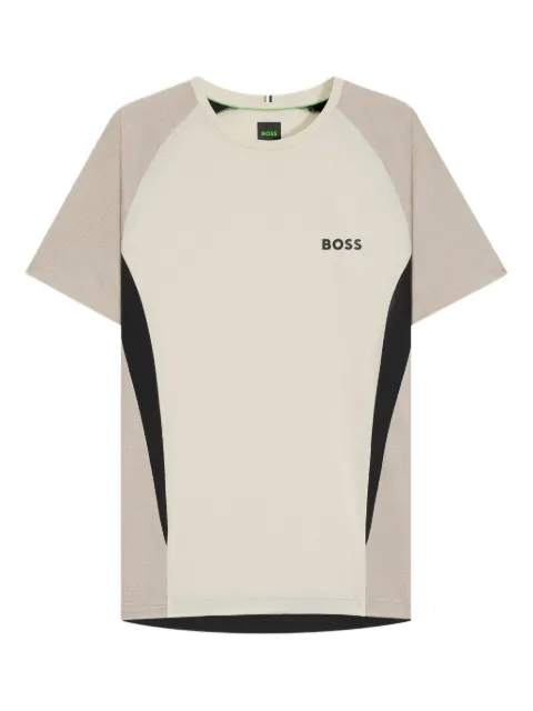 BOSS panelled short-sleeve T-shirt Neutrals 50549511