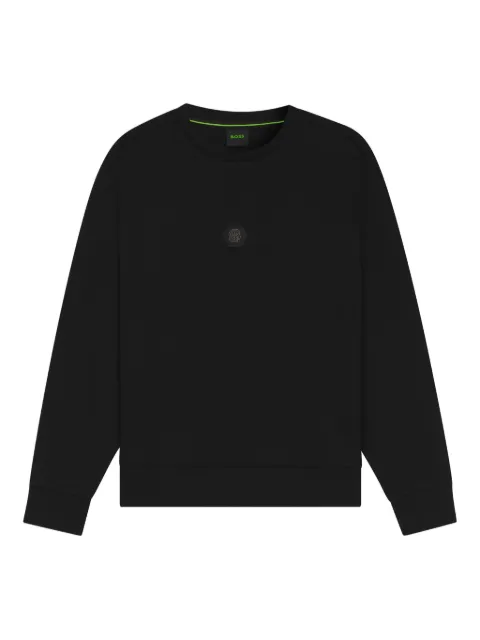 BOSS logo-plaque sweatshirt Black 50543859