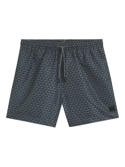 BOSS geometric-print swim shorts Grey 50518968