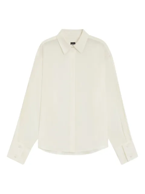 BOSS buttoned-cuffs shirt White 50551961