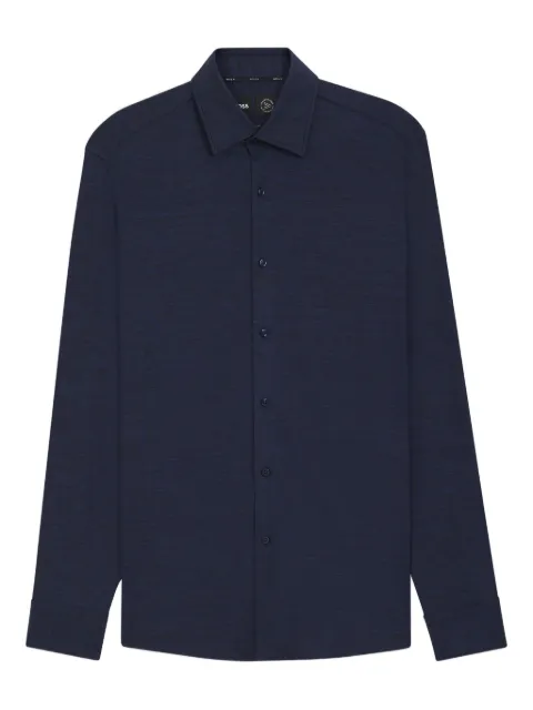 BOSS buttoned long-sleeve shirt Blue 50550563