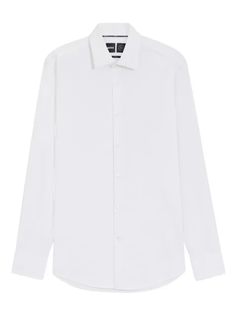 BOSS long-sleeve button-down shirt White 50503356